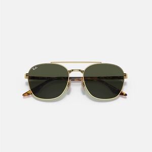 Ray-Ban Arista Gold Frame / Green Lens Sunglasses
